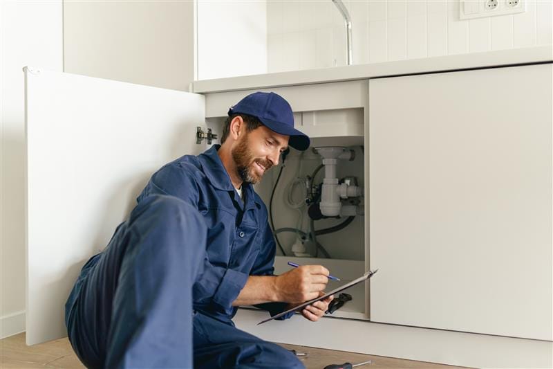 Residential plumber providing service in a Hayward home